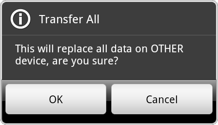 confirm transfer