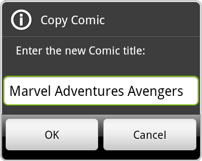 copy Comic dialog