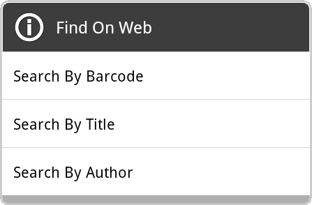 search field dialog