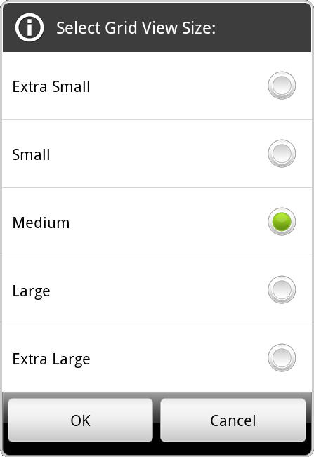 grid size