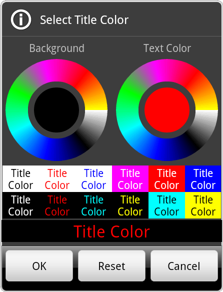 pick color dialog