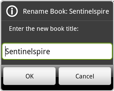 rename item dialog