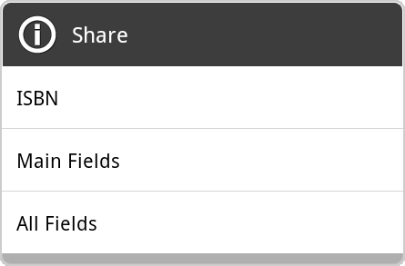share fields dialog