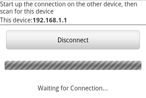 connect screen