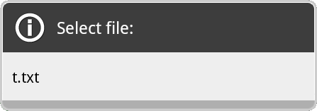 select file