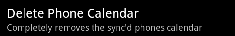 delete calendar