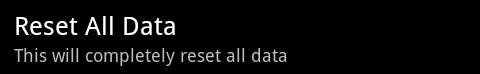 reset all